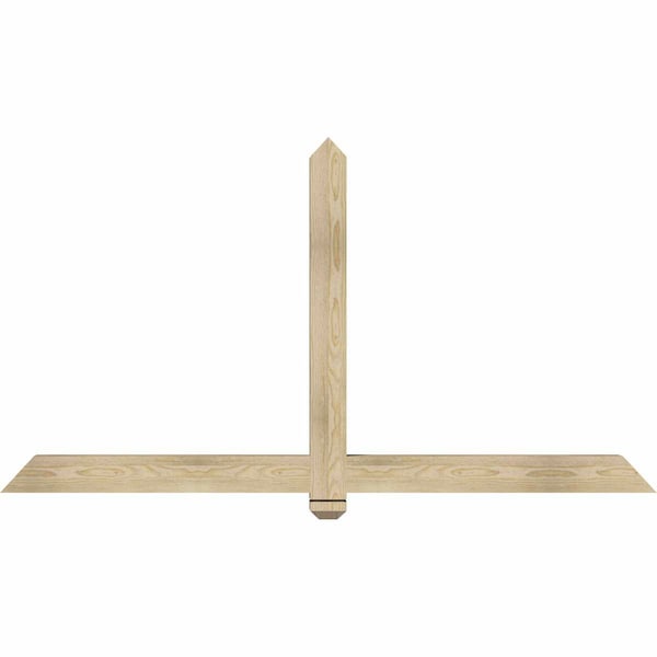 Ekena Millwork Eugene Rough Sawn Timber Gable Bracket, Douglas Fir, 72"W x 39"H x 4"D x 4"F, 13/12 Pitch GBW072X39X0404EUG00RDF - main